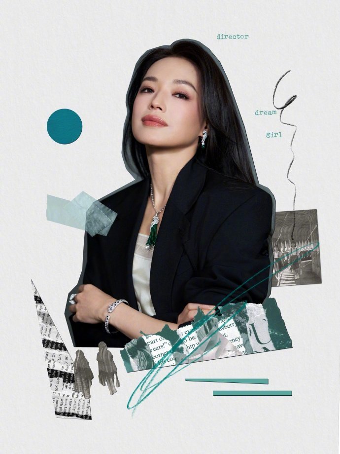 舒淇戴高珠美商在线 微博之夜舒淇惊艳登场，抹胸白裙配黑西装尽显格调，高珠点缀让整