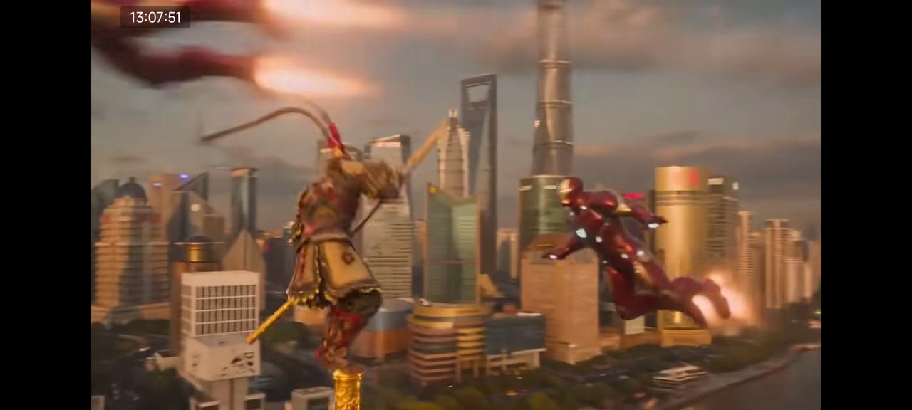 AI视频，孙悟空一个暴揍所有美国的超级英雄！

美国那边急了，说是侵犯版权。
