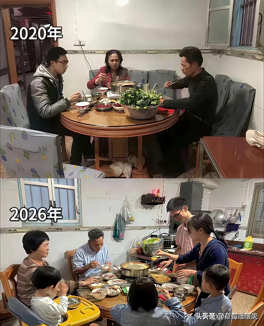 6年三胎，爷爷头发白完了，看来带娃也不是那么容易的！[捂脸][捂脸]