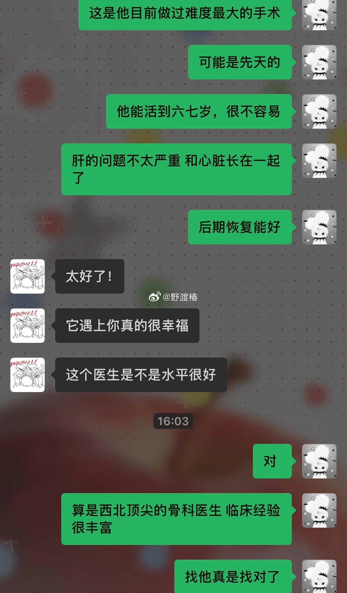 天大的好消息啊啊啊啊啊啊啊啊啊超高难度手术都被我们的六七岁的小老头挺过来了还有什