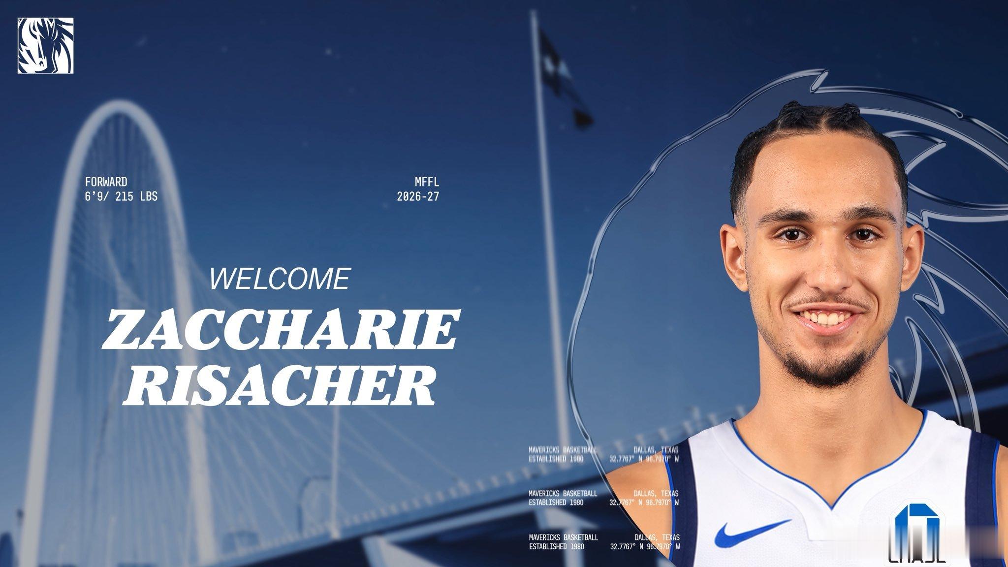 MFFL 我牛官方发推。Welcome to Dallas, Zacch! 🤠