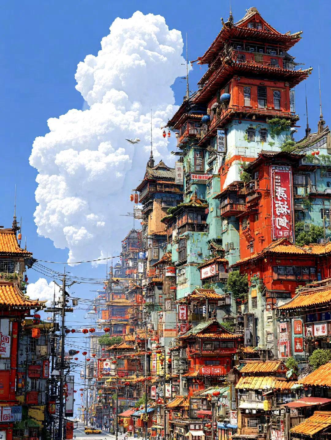 赛博朋克的魔幻城市，总能让人的想象力插上翅膀。重庆就被评为中国最赛博朋克的城市，
