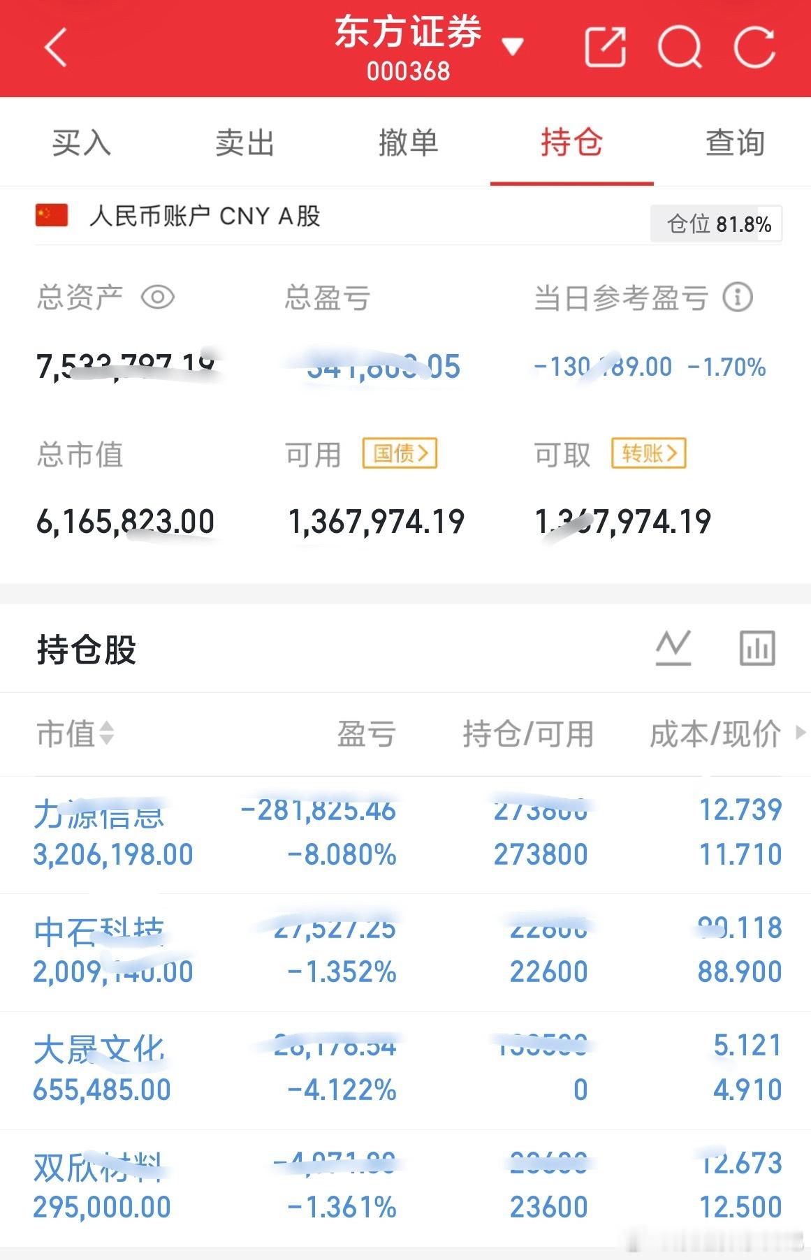 100万一年五倍计划｜实盘打卡 第268天力源信息，双欣材料，中石科技继续持有，