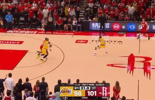 火箭队今天打得已经不错了，几乎就获得了胜利。不过说回来，主要还是湖人今天体力透支