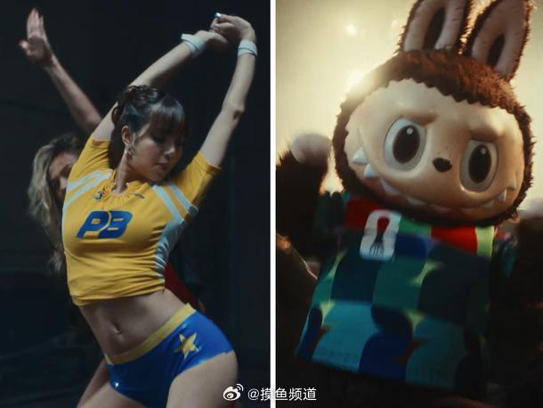 Labubu亮相世界杯MVLisa和Labubu世界杯MV同框 顶流与顶流！世界