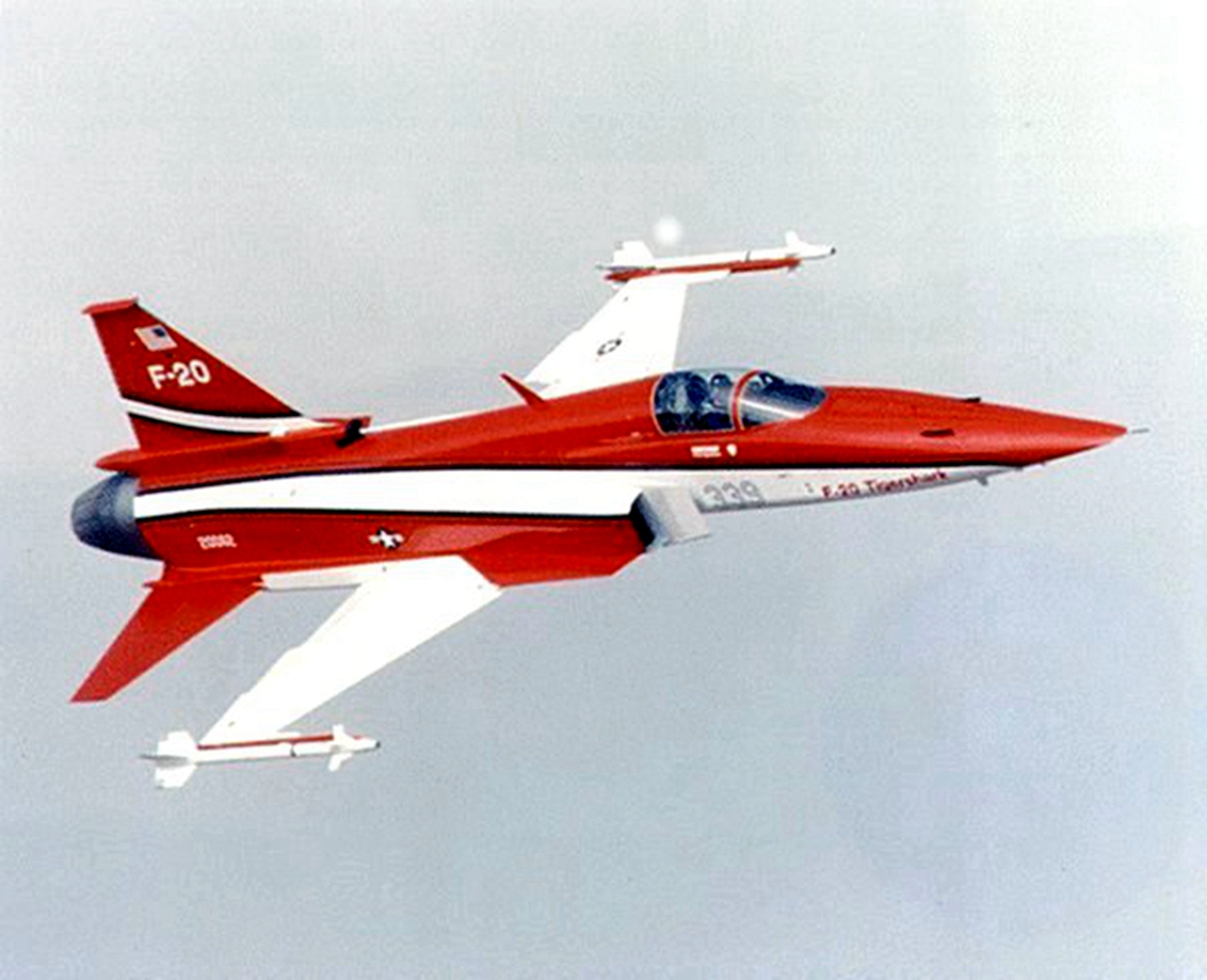 分享圖片：美國諾斯羅普F-5G/F-20“虎鯊”輕型戰鬥機 