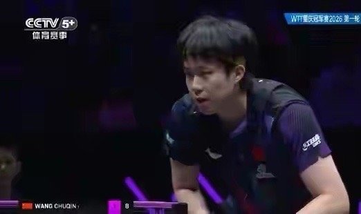 王楚钦3-0战胜格罗特，取得WTT重庆冠军赛开门红王楚钦体育明星 2026年WT