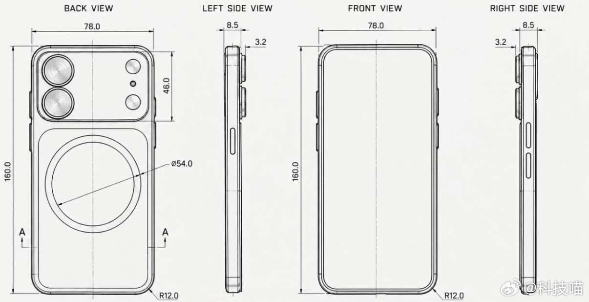 iPhone18外观曝光了，图1是AI效果，图2是草图，可能真改变外观了？！这种