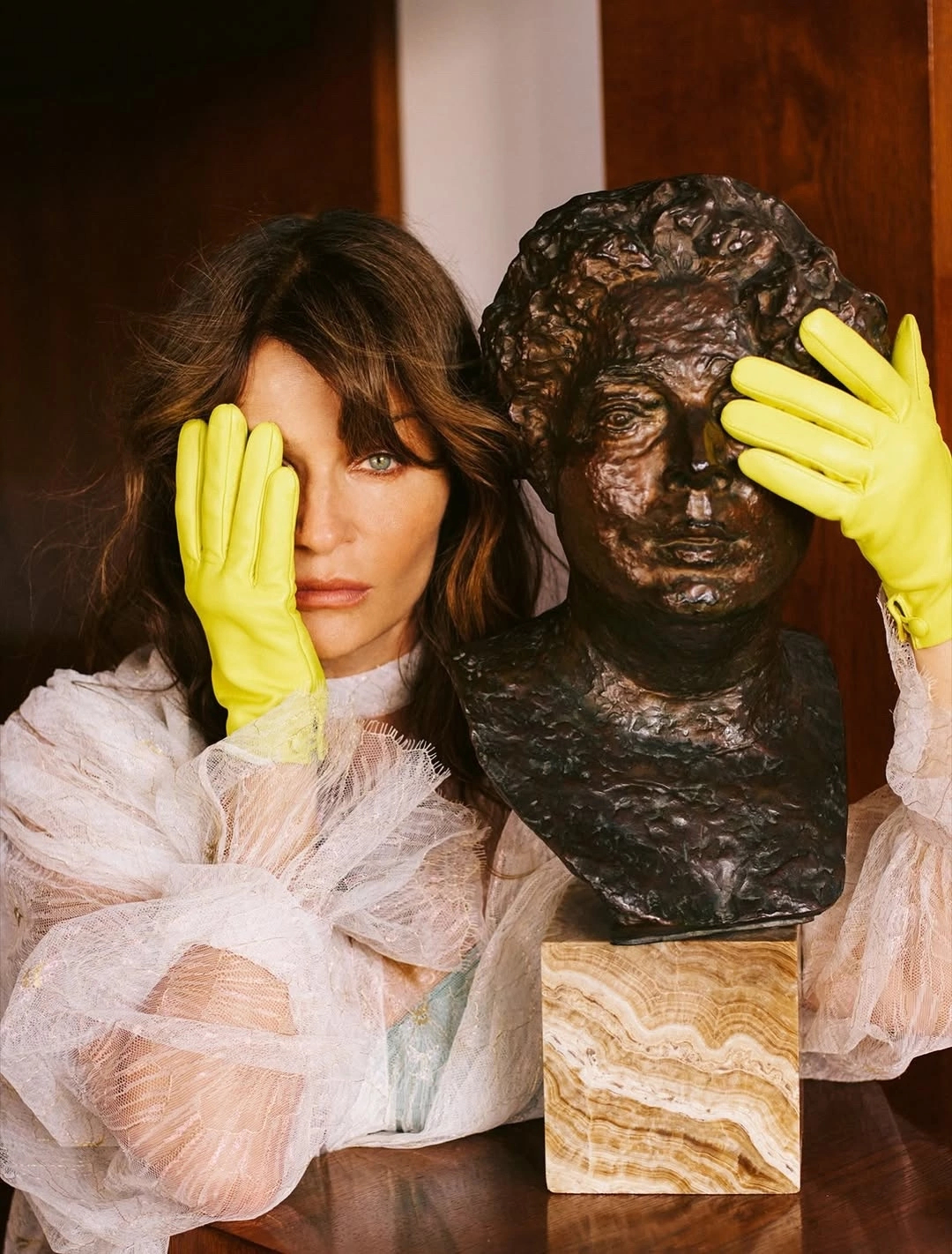 Helena Christensen by Hana Knizova for V