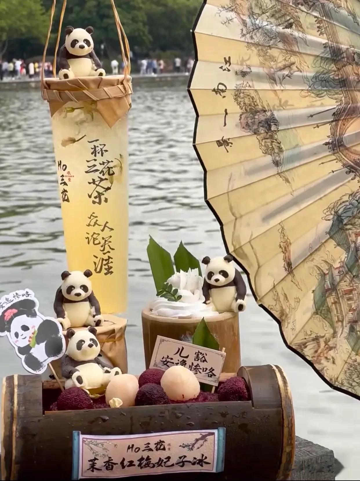 来杭州第一站：来西湖边喝一杯三花茶….
你一句春不晚，我便到了真江南！
竹篮茉莉