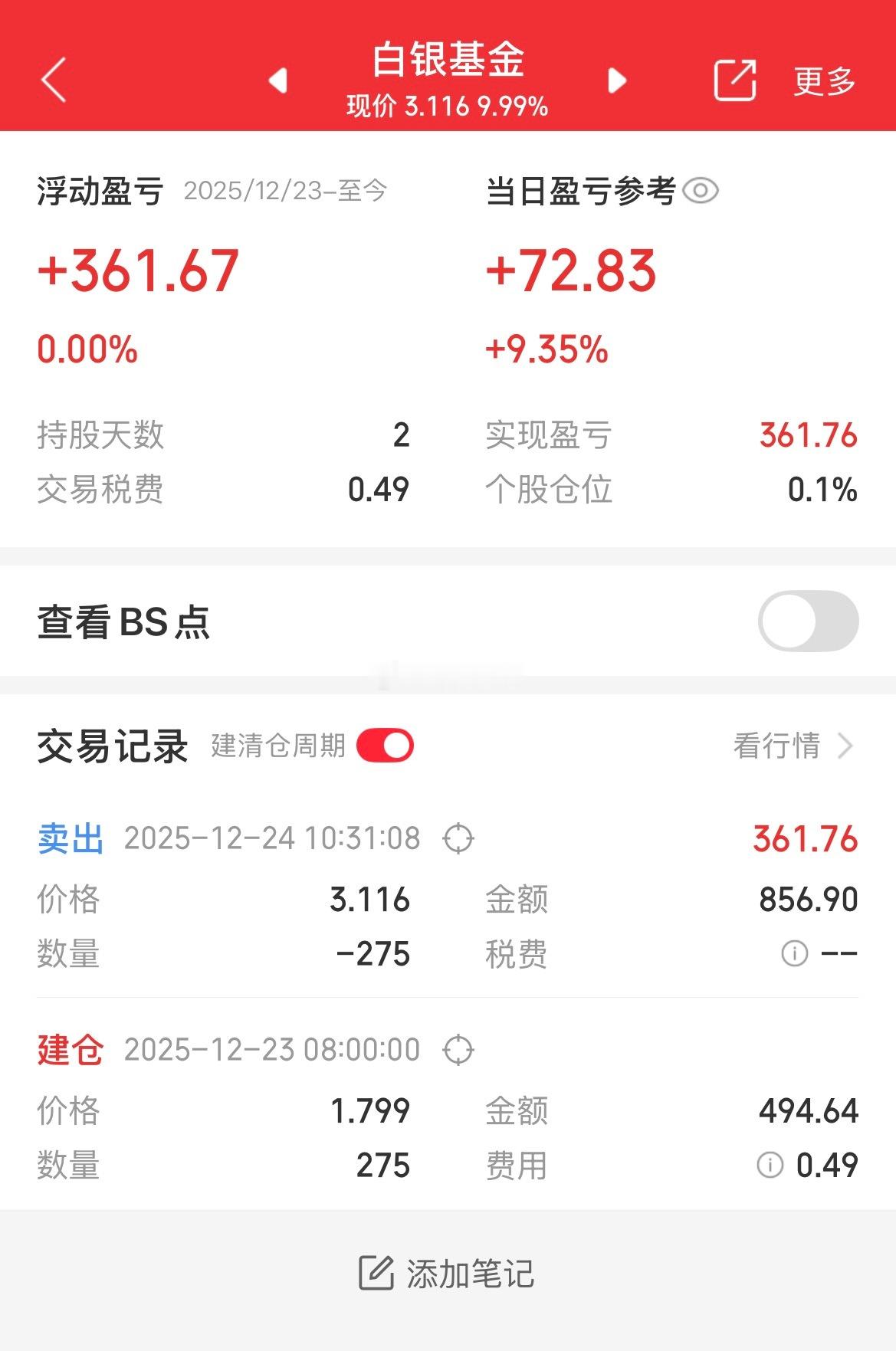 白银基金套利，单账号获利361，今天继续涨停，溢价率超60% 