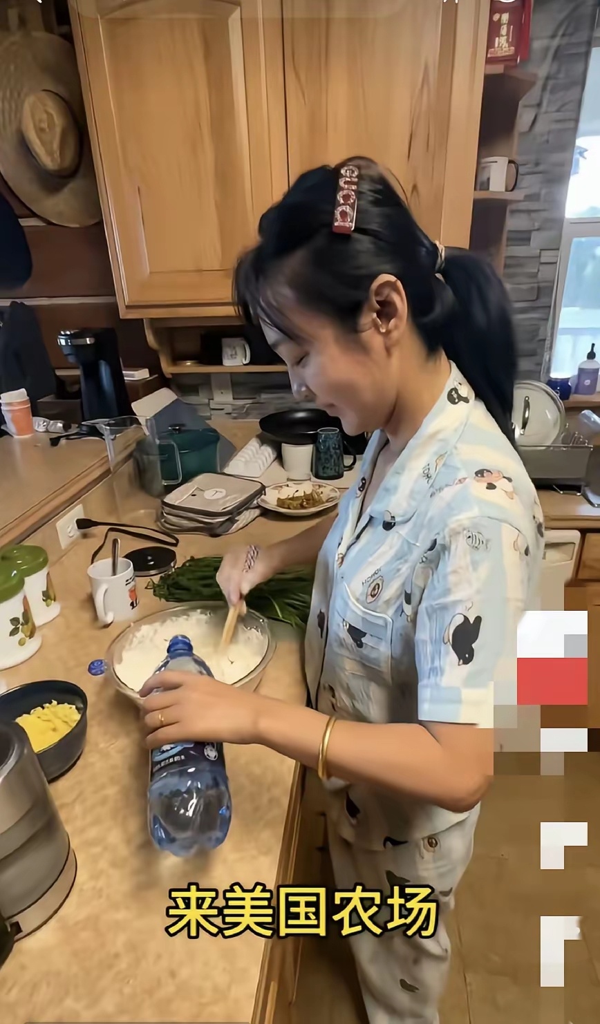 嫁到美国农场的大姐，天天给老公烙韭菜盒子，她老公说太好吃了 