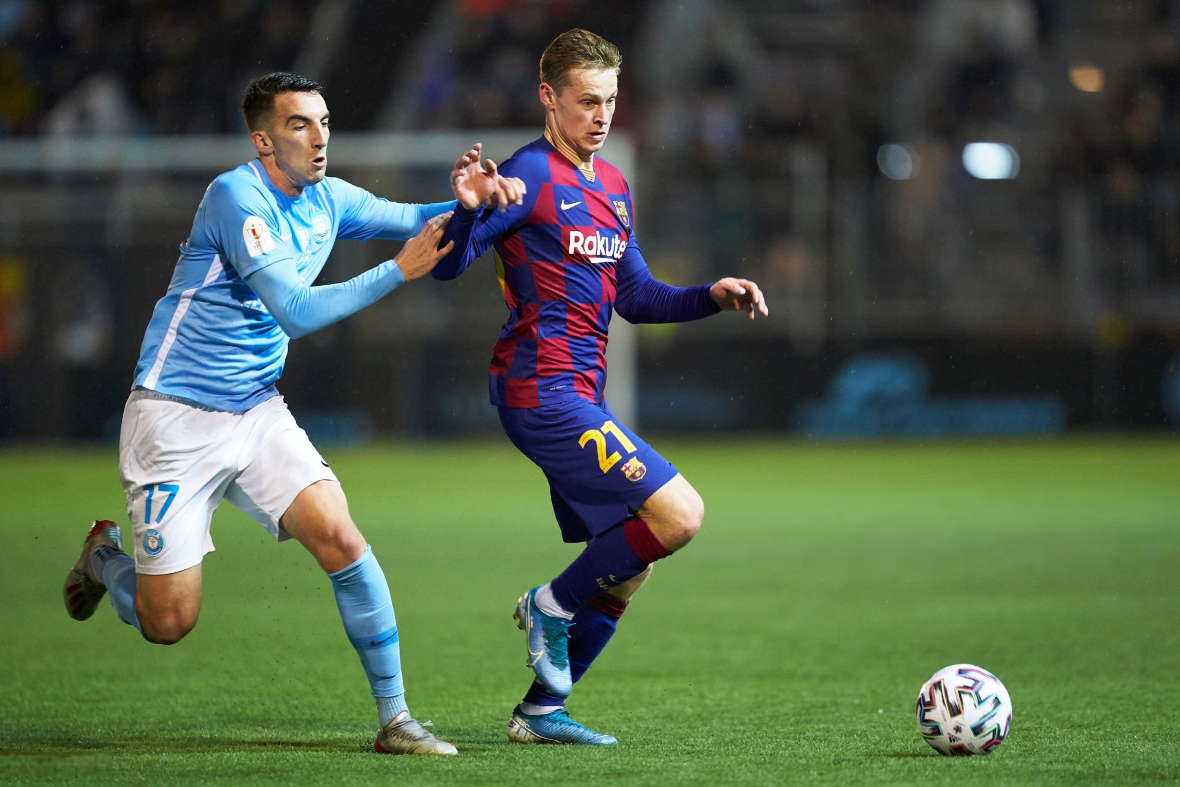 自国王杯新赛制实施以来，巴萨对阵第三级别和第四级别球队的比赛结果： - 2019