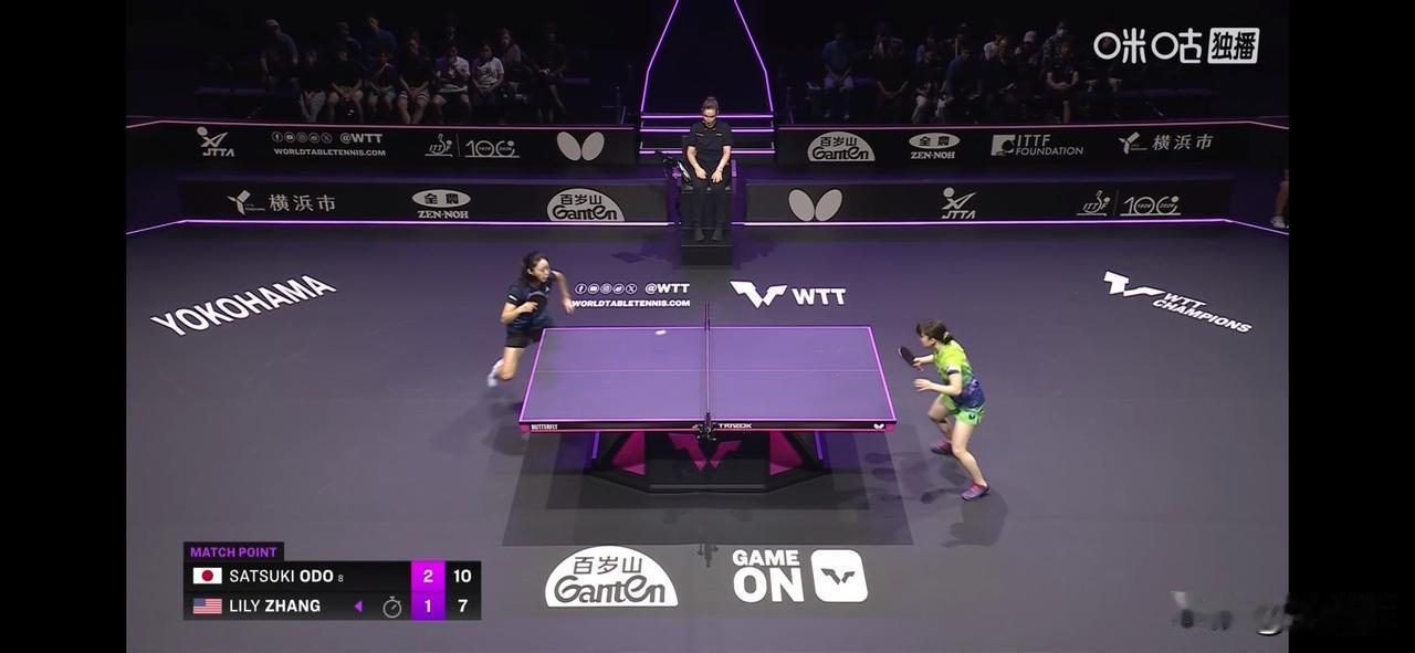 日本大藤沙月3比1美国🇺🇸张安（5，7，-8，7）
晋级2026WTT横滨冠