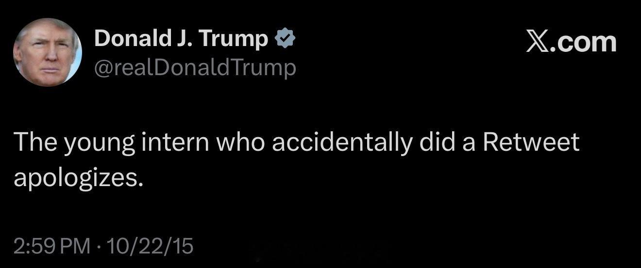 10多年前川普一推。