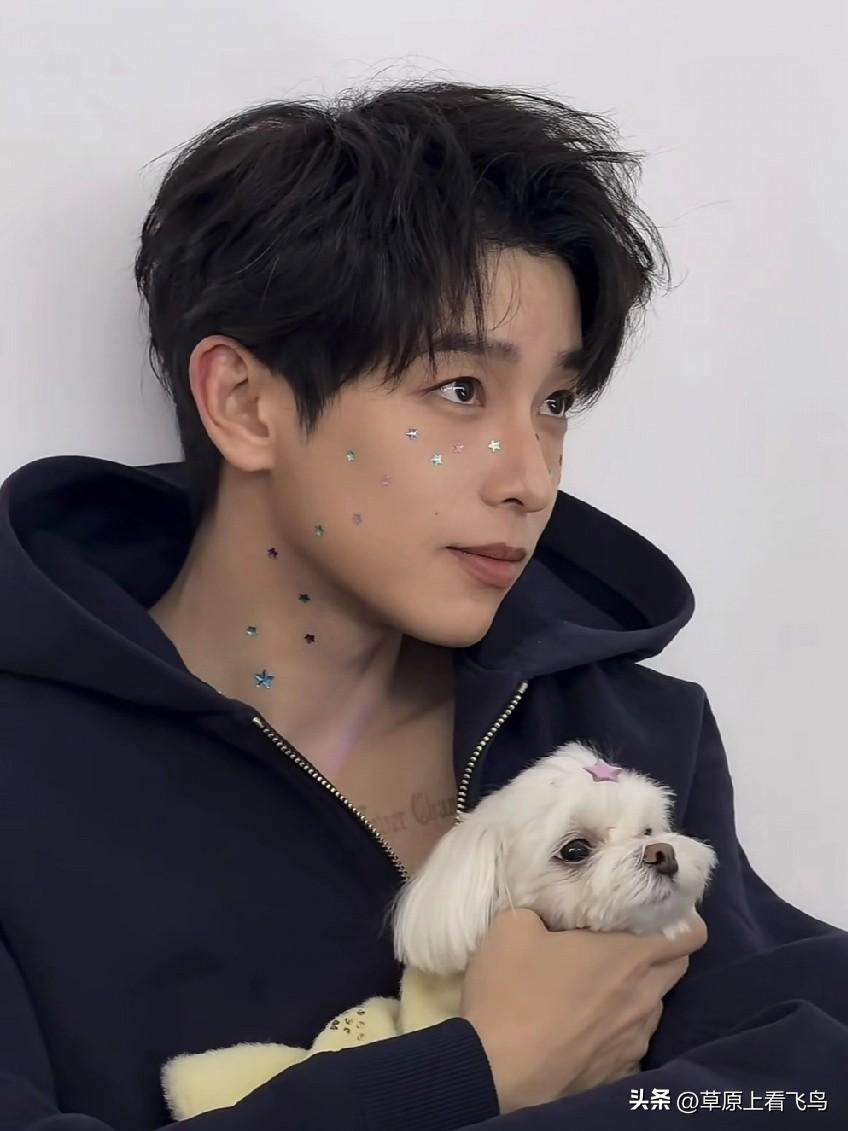 彭昱畅这个人，
你不能细看，
因为你一细看，就发现他虽然贴满星星，但丝毫不影响他