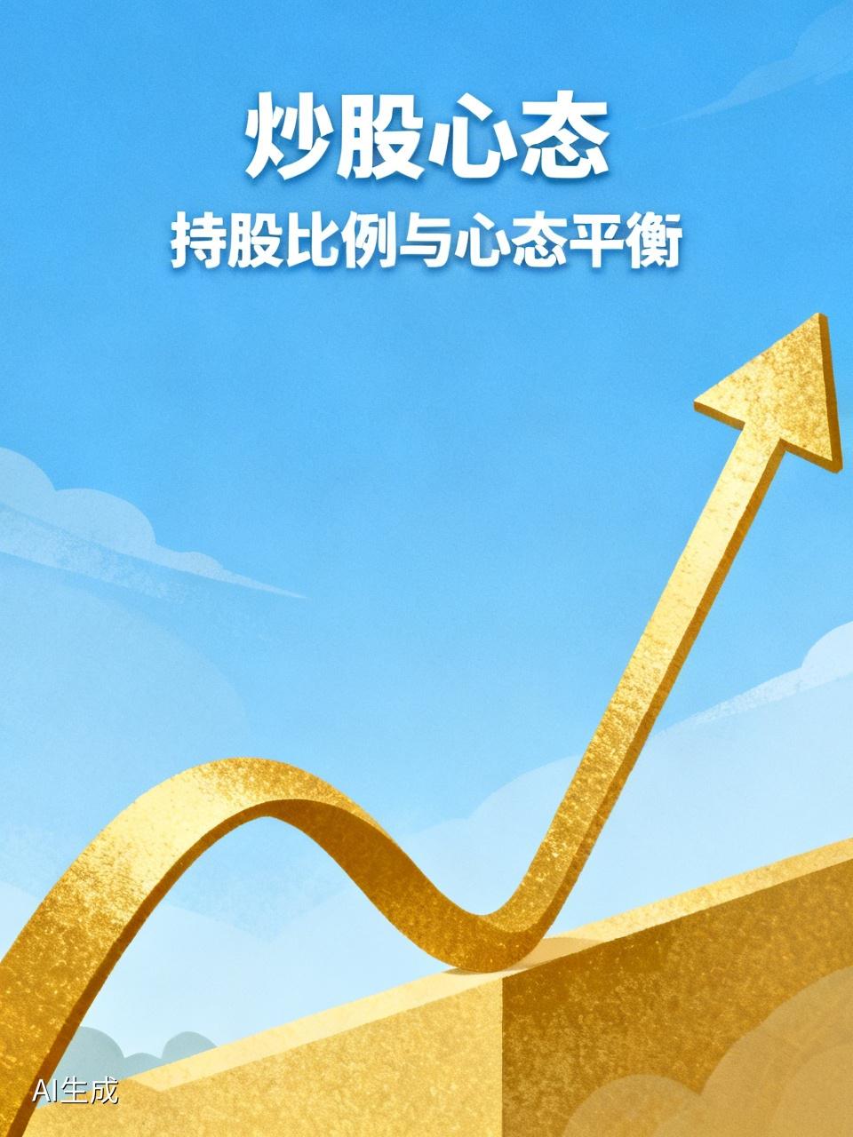 炒股心态取决于持股的数量。若你始终持有50%股，便能游刃有余，对持股的涨跌不会过