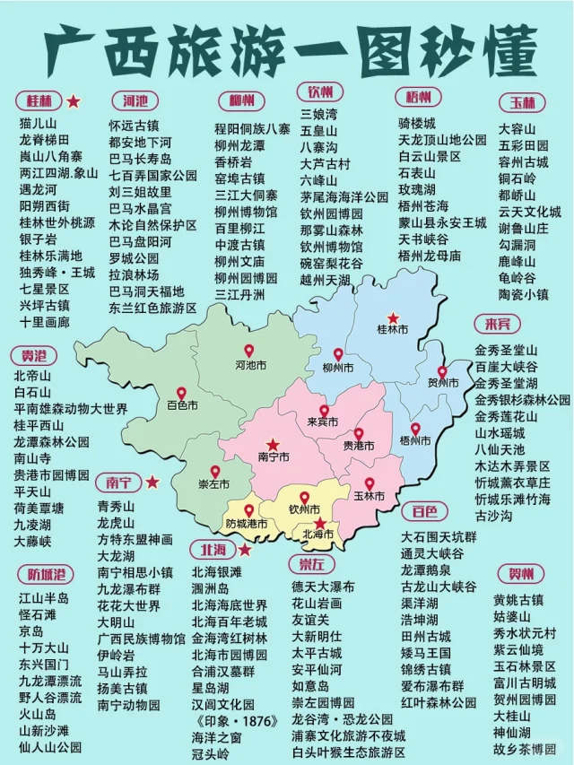 广西海边旅游景点排行：前十名景点揭秘