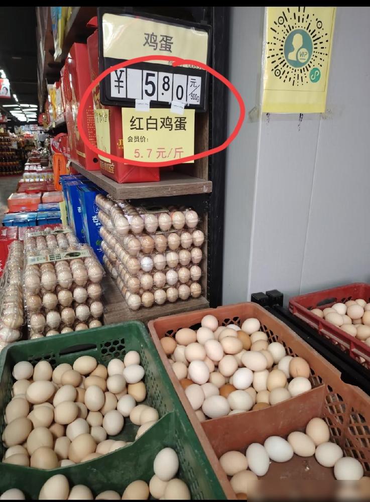 不得了了鸡蛋价格太吓人了，现在是真的觉得菜篮子压力不小，前阵子去家附近的菜市场买