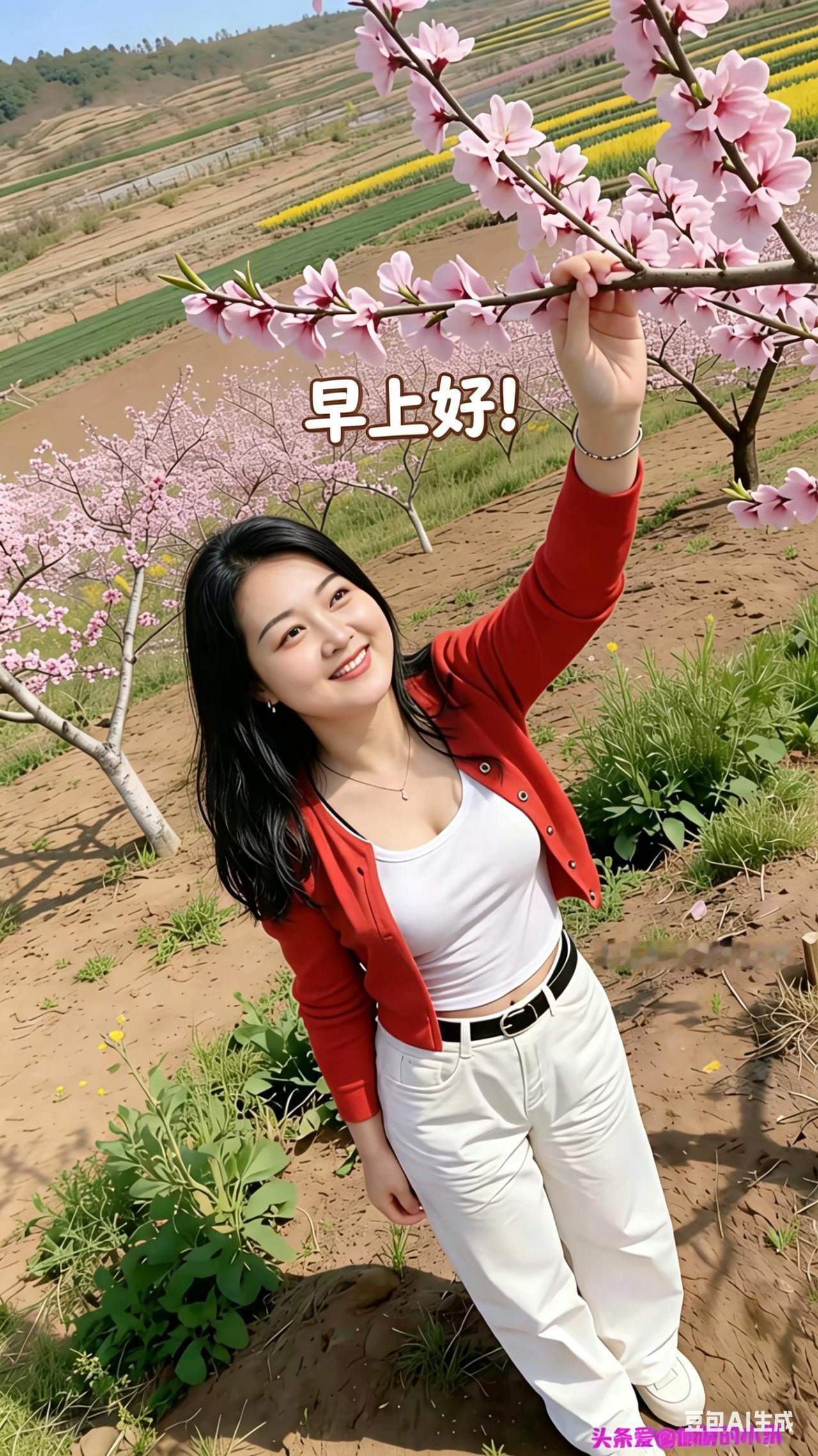 夏日赏花，元气满满的一天！🌸🌞户外走走赏花 大家评论的美女的姿势怎么样啊？笑