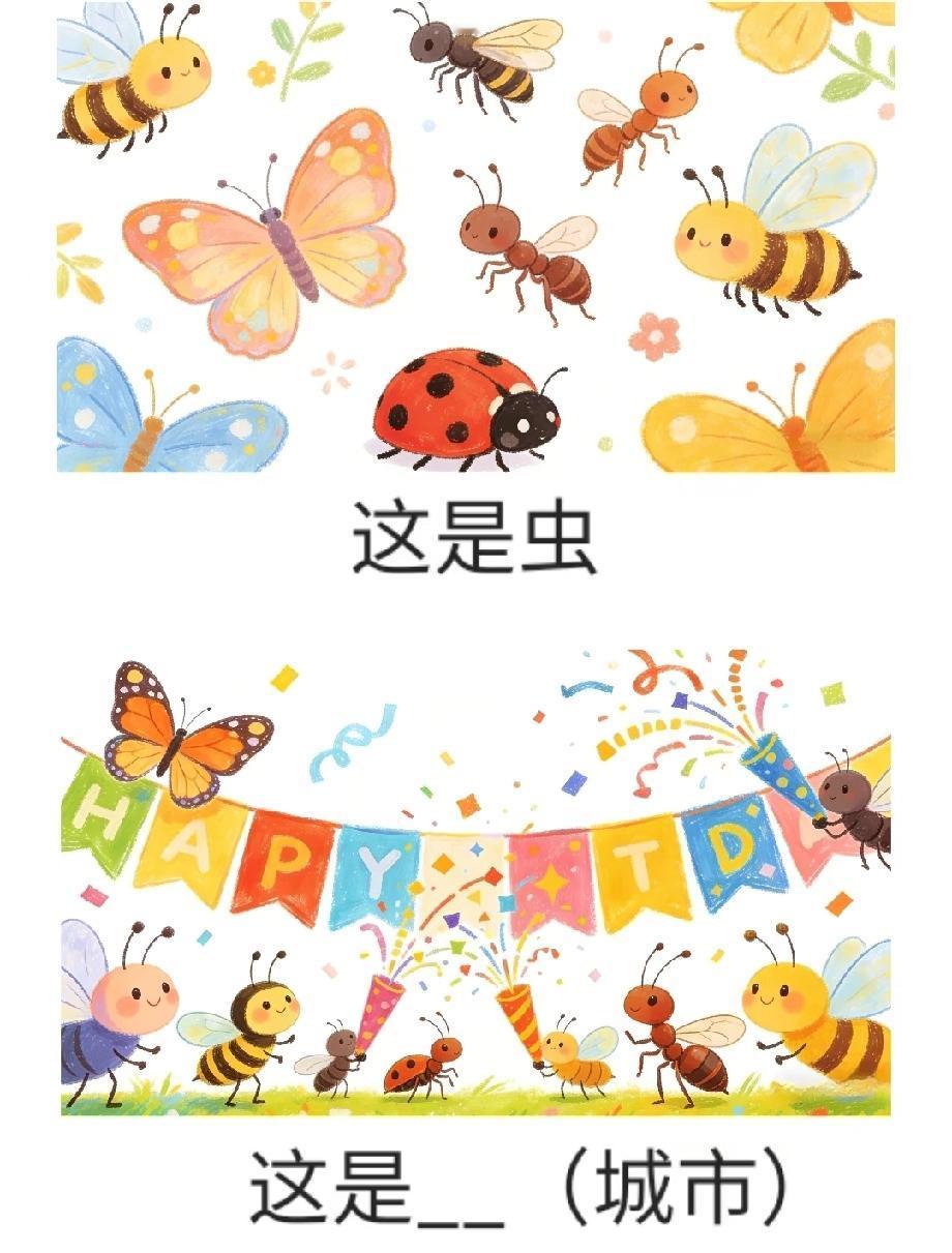 虫子办“生日派对”猜城市，这个谜题太绝了，90%的人看了3遍才反应过来！