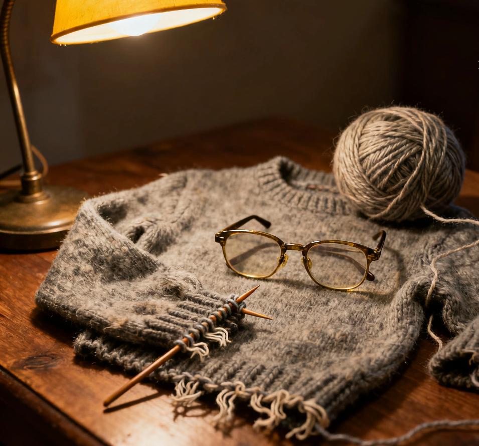 翻出妈妈织的旧毛衣，袖口都磨破了，我却哭了
 
翻箱倒柜找东西，翻出了一件妈妈织