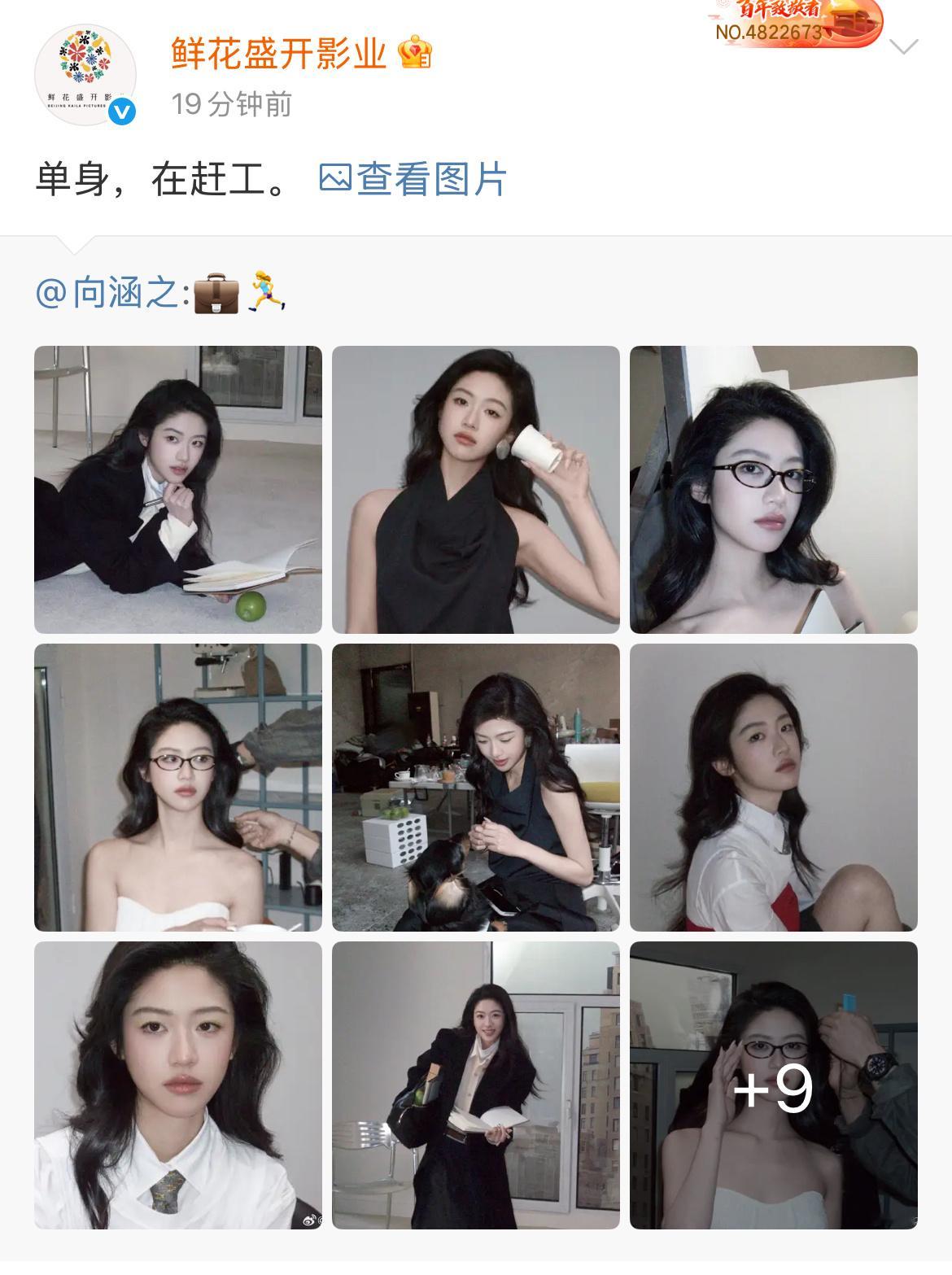 公司声明向涵之单身向涵之方称目前单身 向涵之 单身在赶工