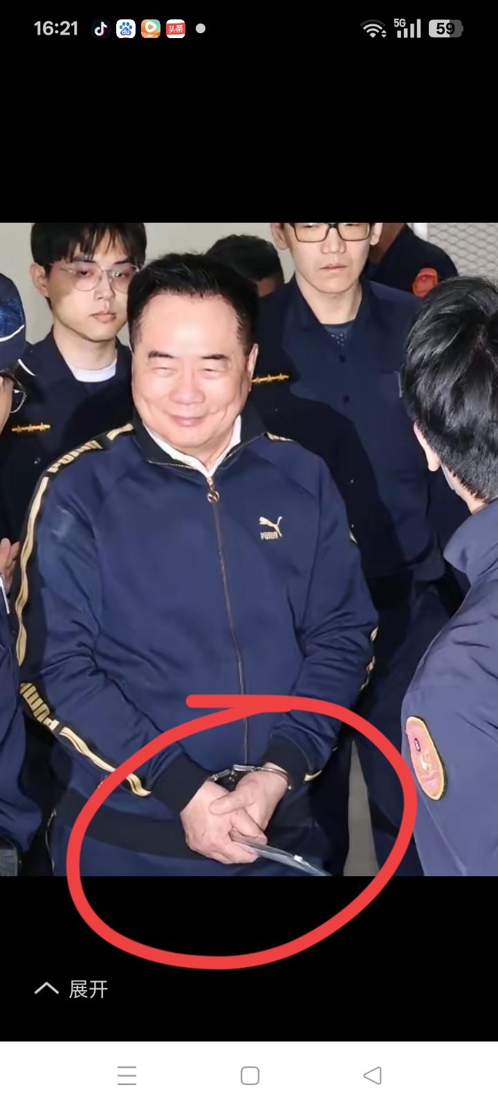 噫吁嚱镗琅镣铐，蔡正元无能为力。
遗憾的是他没有高呼口号，既然是一场毁灭，何必在