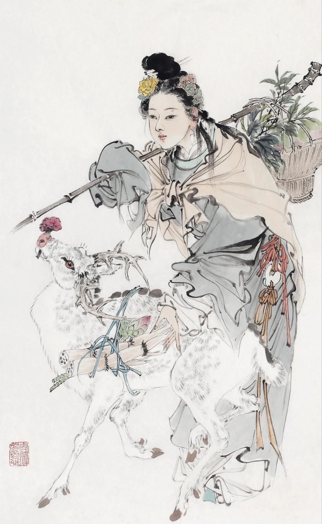 《麻姑献寿》王茂飞作