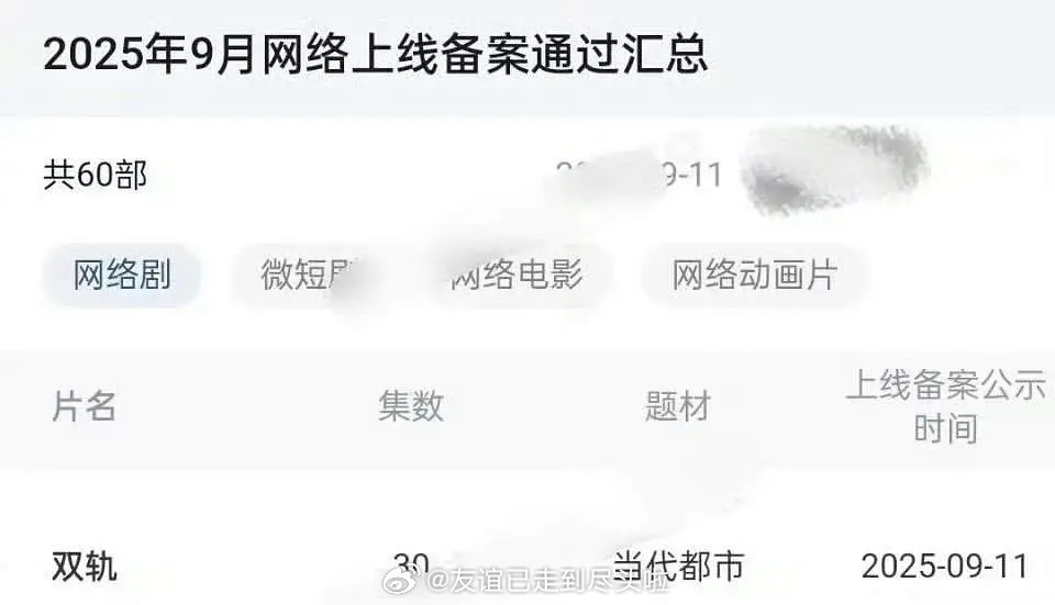 虞书欣、何与《双轨》过审了，爱奇艺Q4重点剧集，预排11、12月播出[思考][思