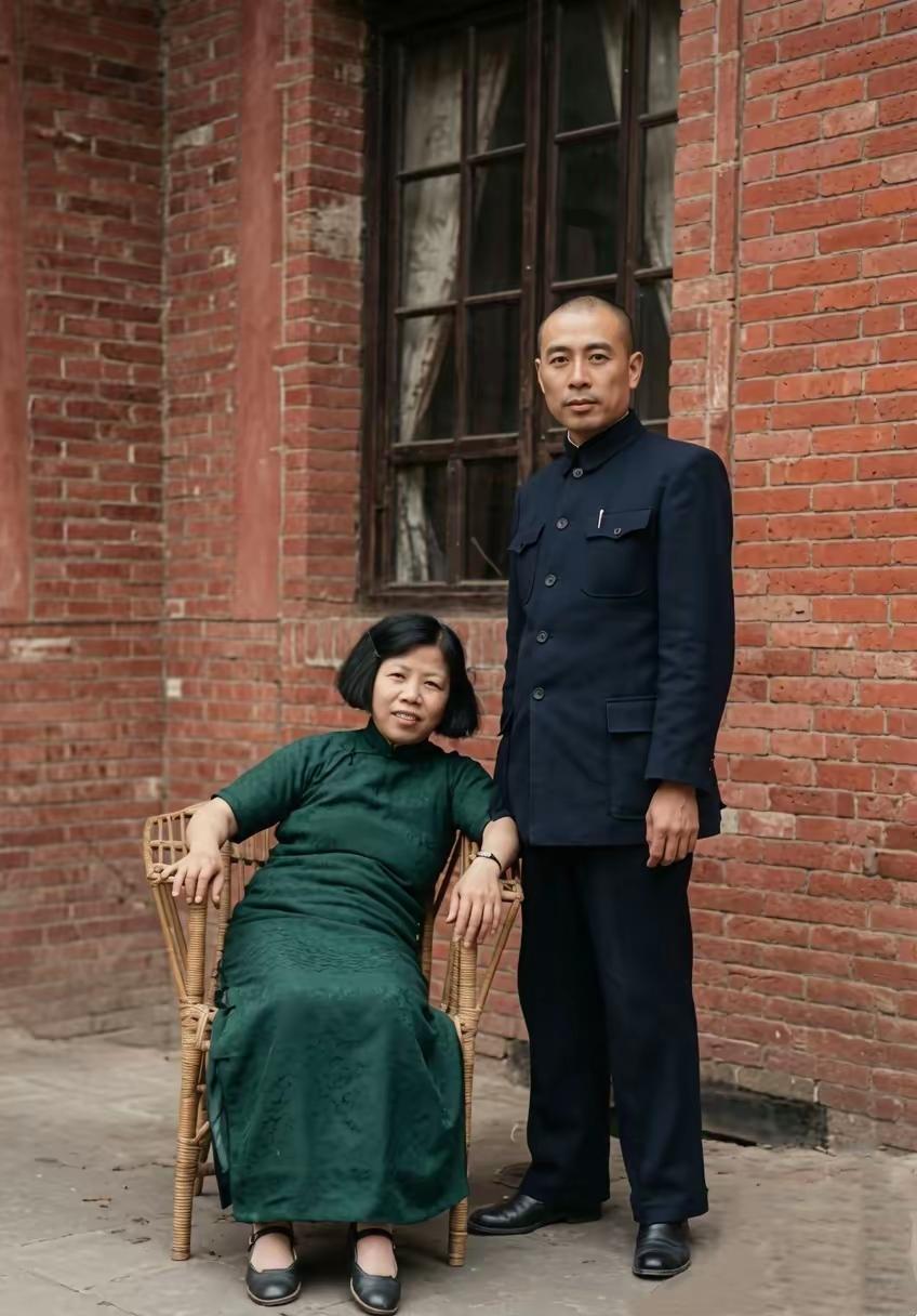 多么珍贵的一张夫妻合影！这张照片拍摄于1938年，照片中的人是周总理和夫人邓大姐