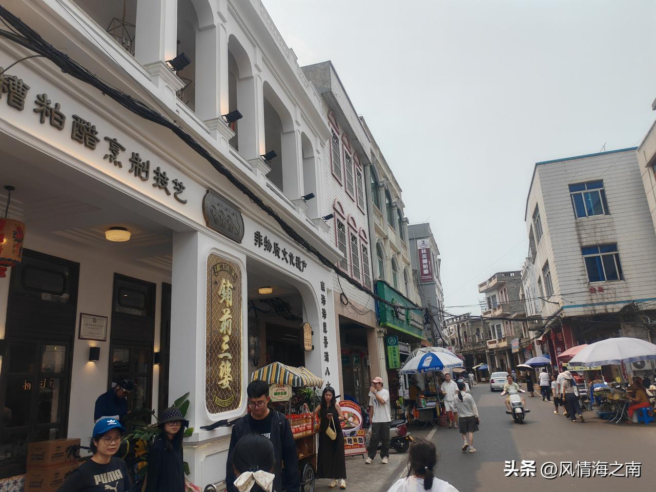 文昌铺前骑楼老街，规模仅次于海口骑楼老街，因为远在乡镇，没有大规模翻修，所以更显