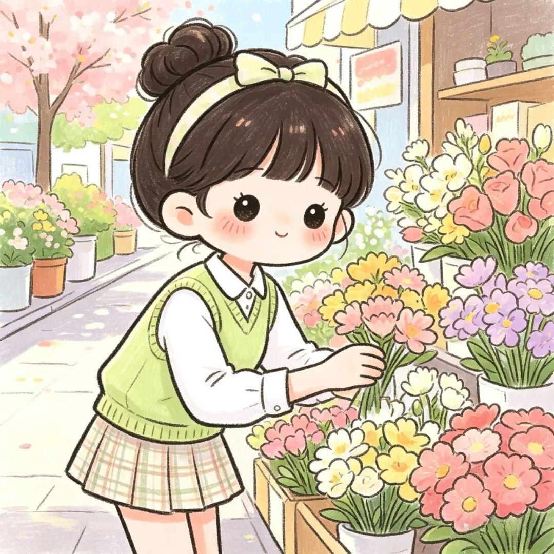 女生头像｜甜度满分的春日插画集