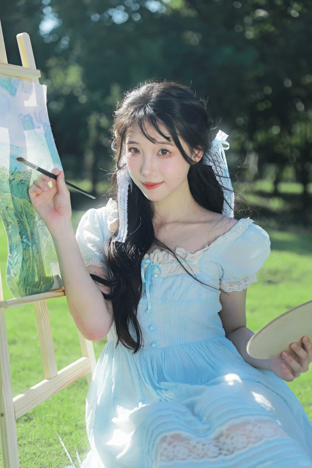 夏日奶蓝泡芙︴💠上海少女写真📷
