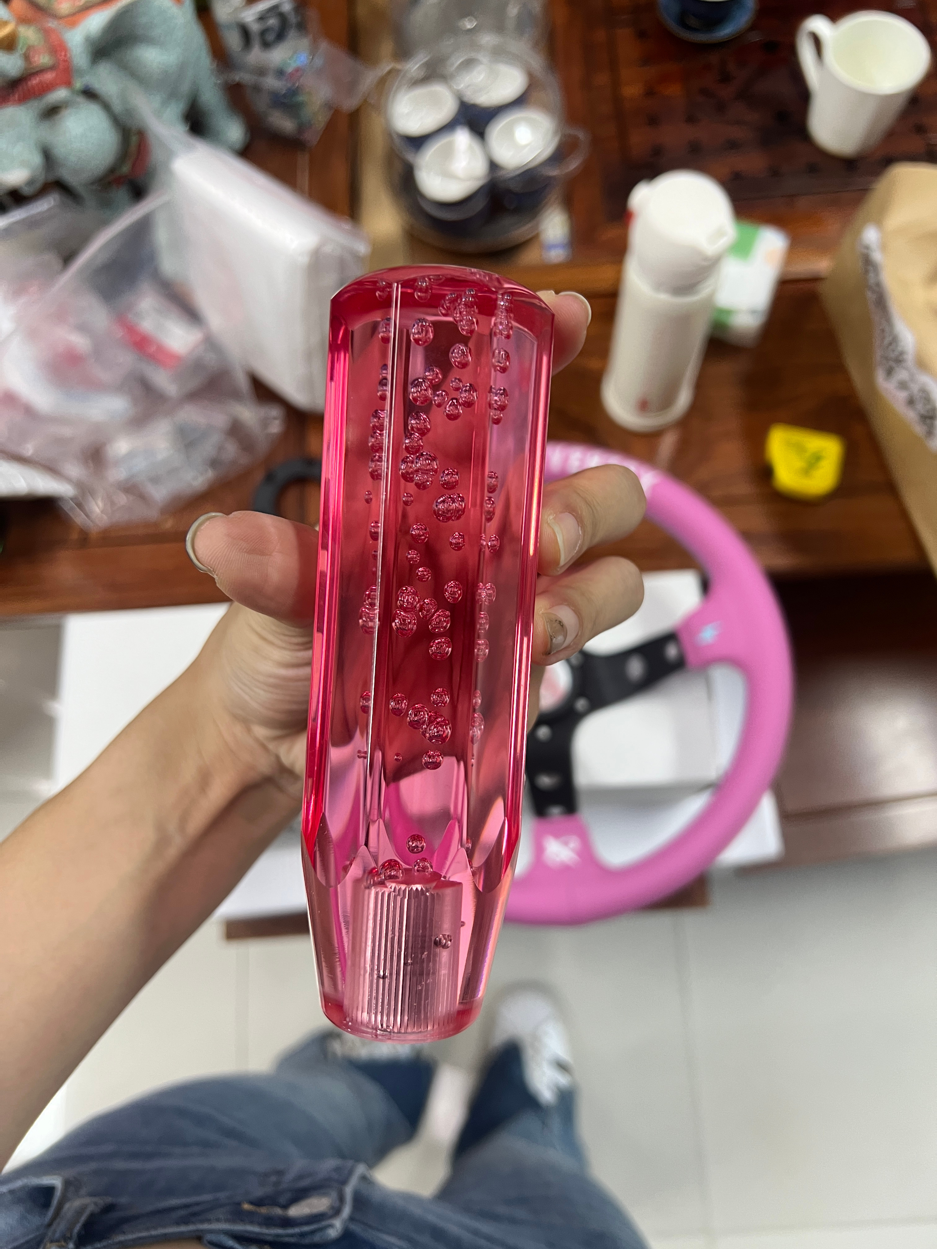 这个粉色换挡杆好好看[舔屏][舔屏] ​​​