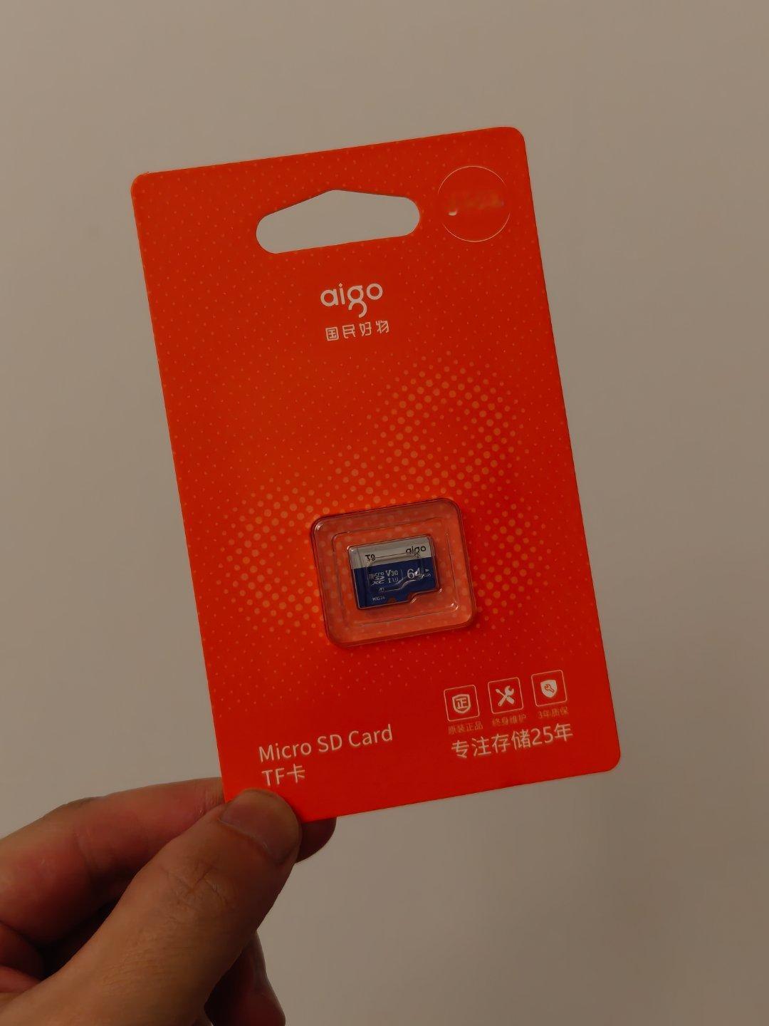 给米家监控买了内存卡，四舍五入也是给小米消费了一波了之前总觉得TF卡差不多要淘汰