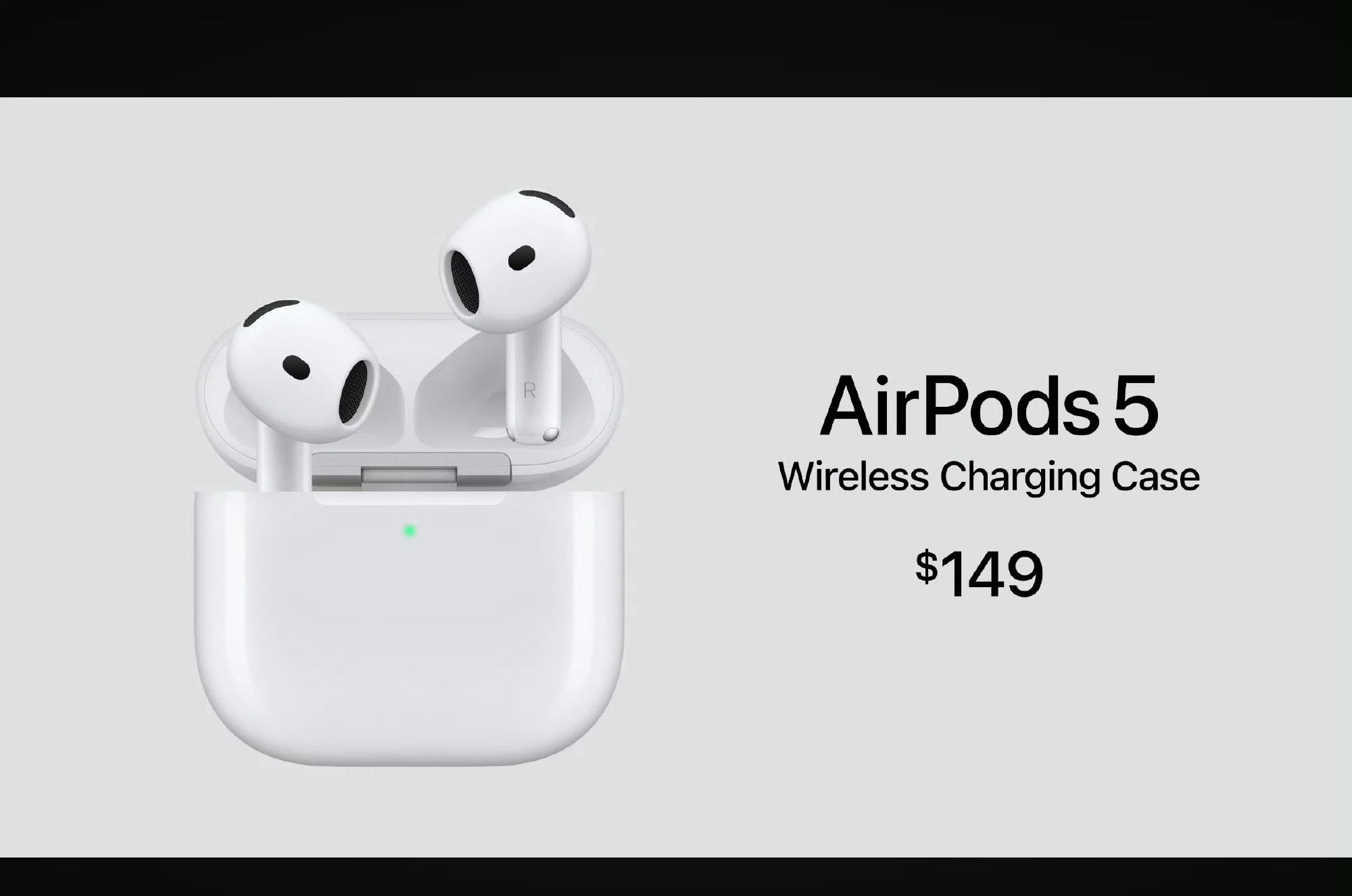 苹果发布会全新的AirPods 5，降噪再提升50%，支持无线充电，降噪版本续航