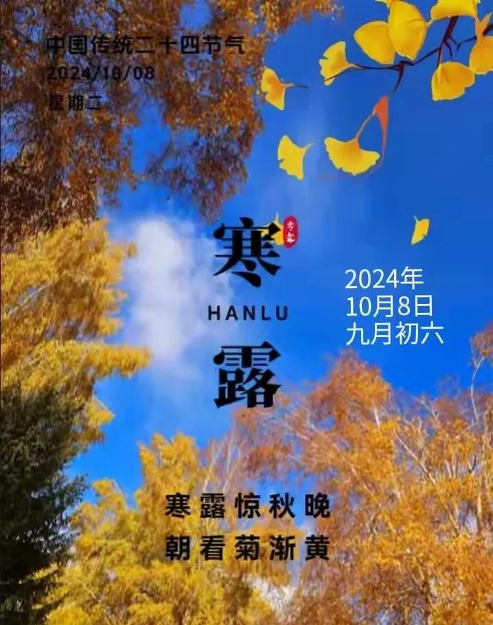 [苦瓜][苦瓜]寒露[招财进宝][招财进宝]
寒露晚秋凉
四处菊花黄
大雁朝南飞