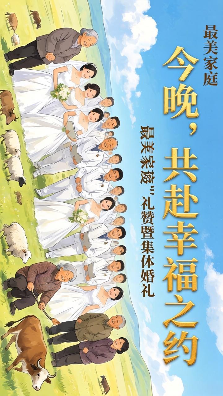 甜度超标！这场来自内蒙古的集体婚礼 藏着最动人的家风浪漫

速报！内蒙古人的浪漫