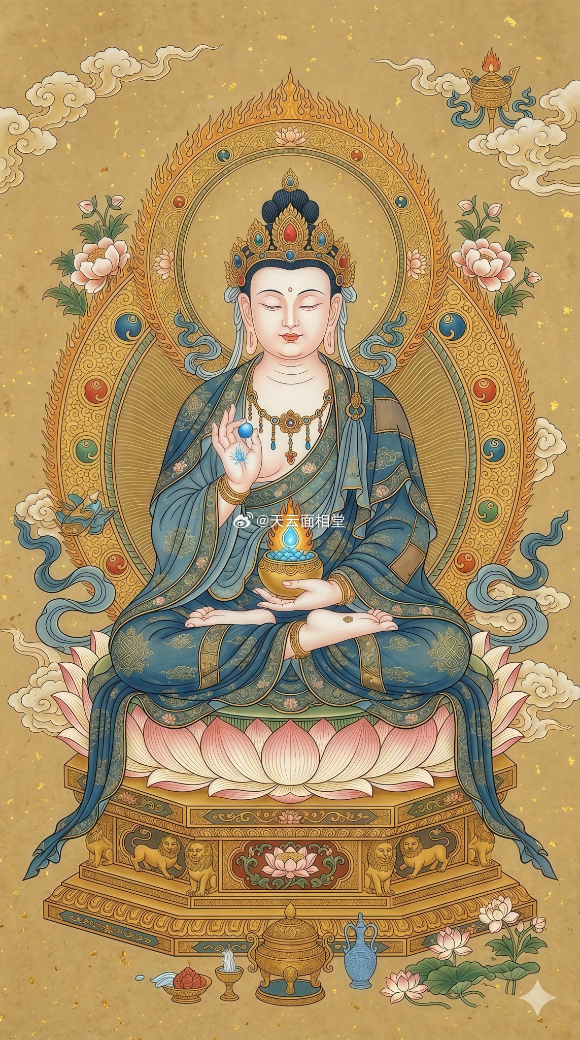 南无药师琉璃光如来🙏药师佛，主解脱痛苦，远离疾病灾祸，施予健康平安。 