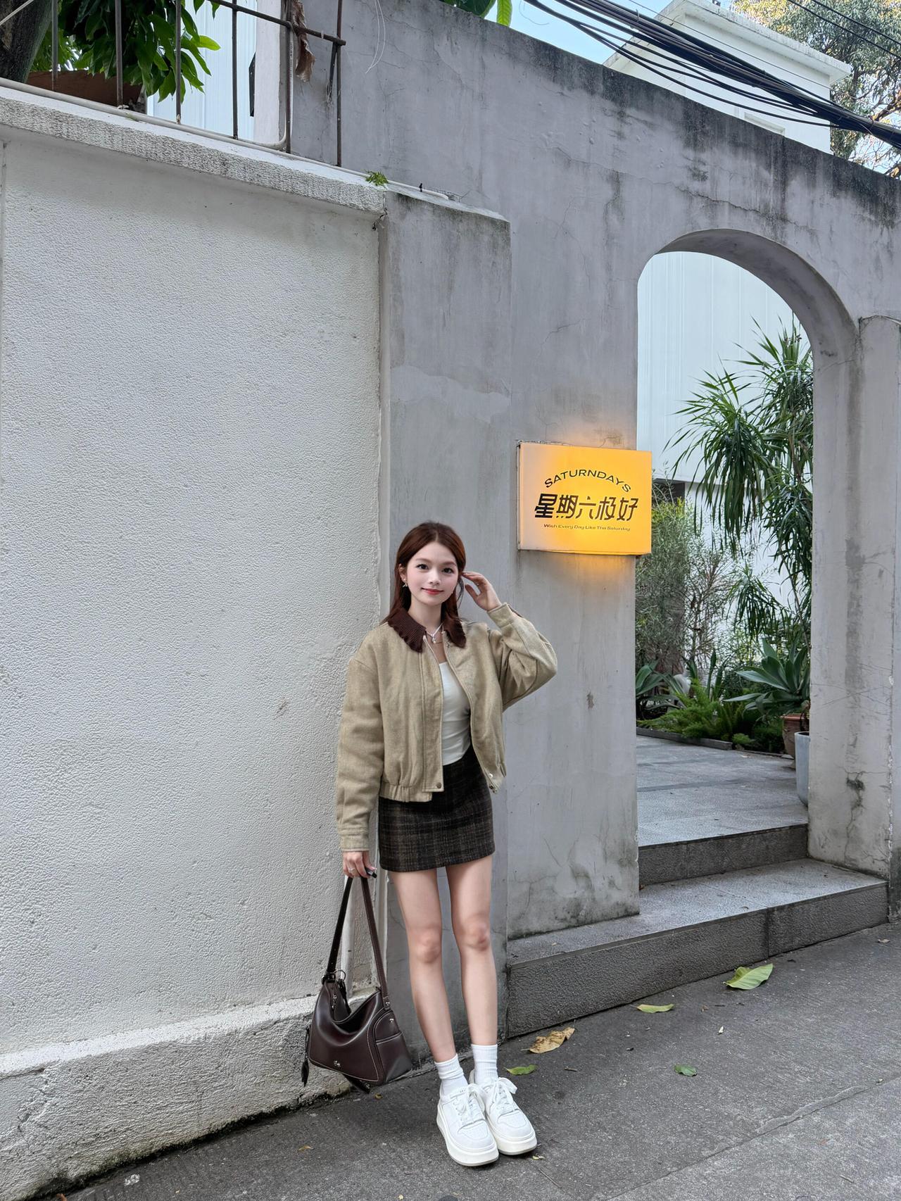 虽然我矮 但是我会穿吖～