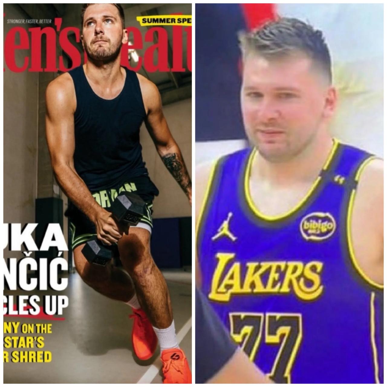 左边是现在减肥后的东契奇
右边是之前减肥前的东契奇
你敢相信这是同一个人吗？
…