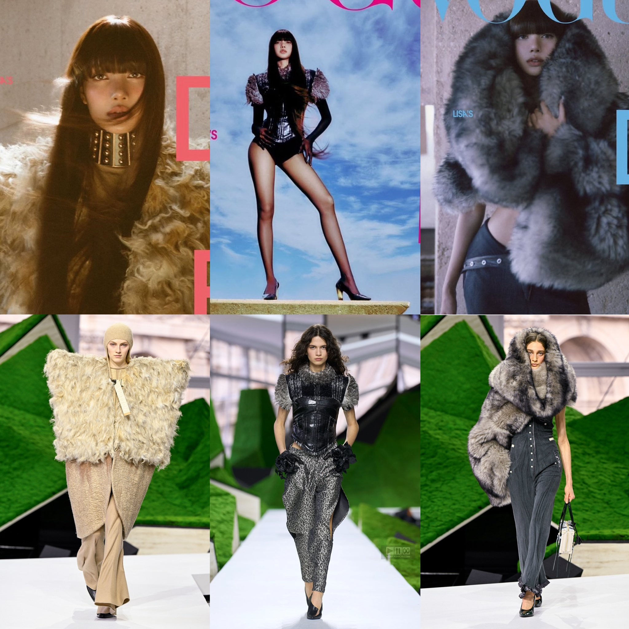 lisa金九封面这个时尚表现力我给霞女王跪了 能把lv穿的如此时髦之人 