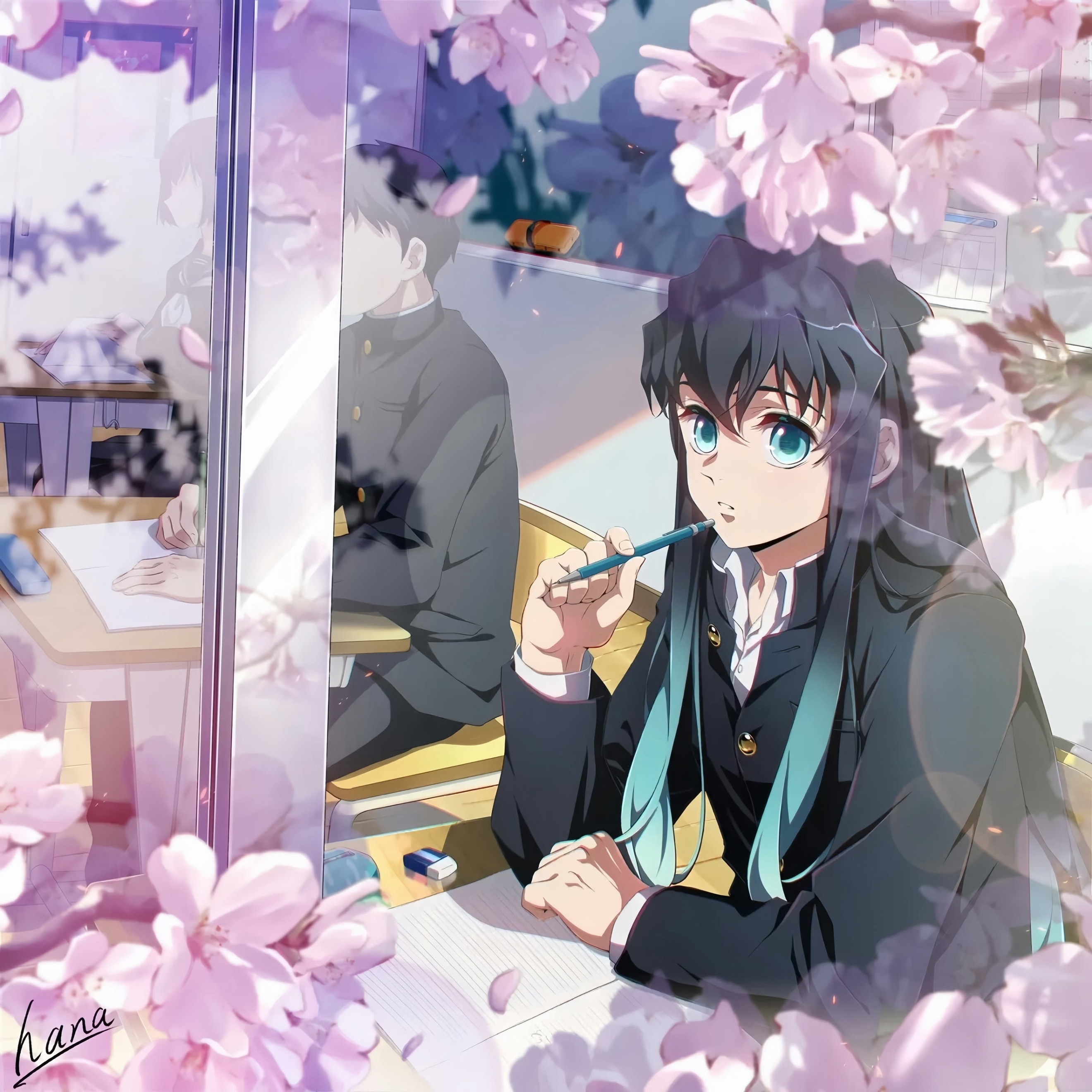 无一郎🌸 萌之～（画师hana_ni_nare_） 