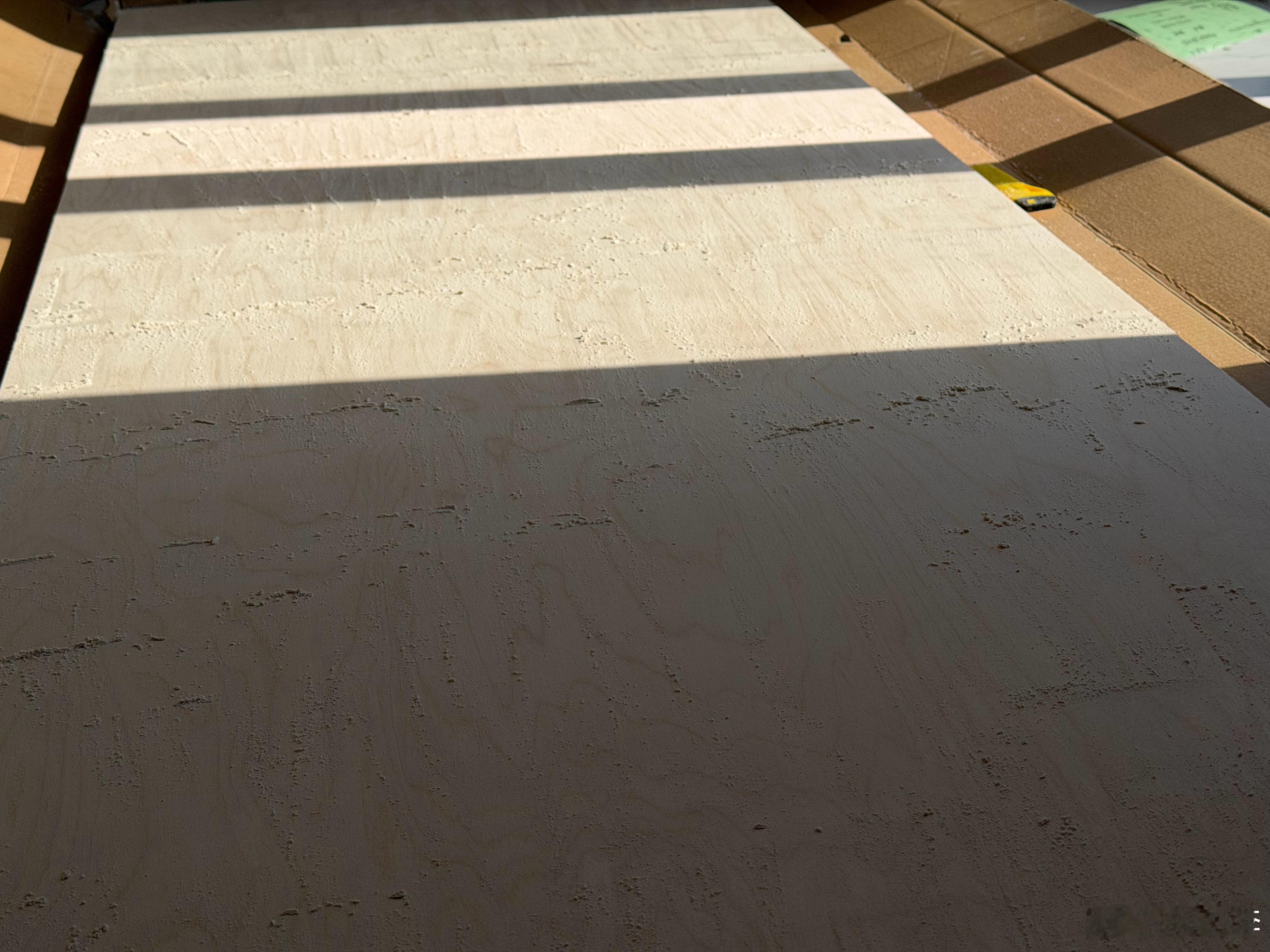 今天终于有时间对大工作台桌板下手了两个 2440×1400×30 的海洋板120