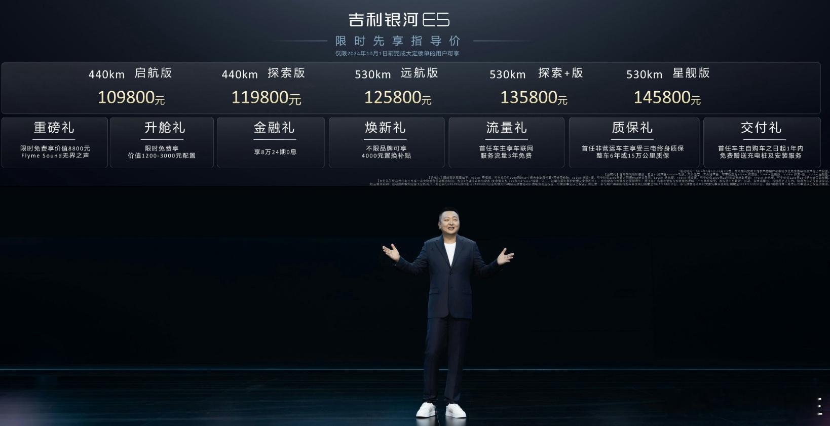 吉利银河E5正式上市，售价10.98-14.58万，价格倒是很有诚意普及个小知识