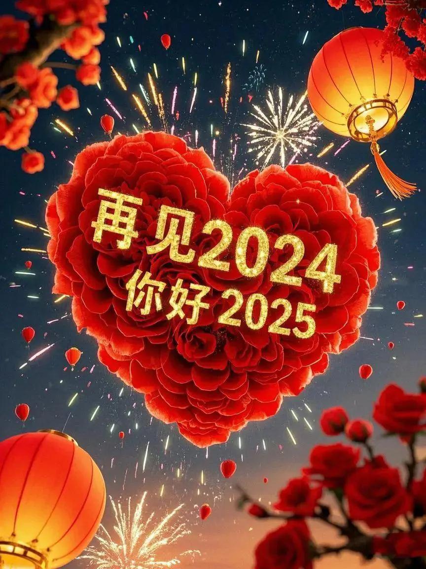 日出日落又是一天，花开花谢又是一年，2024再见，感恩过往，2025你好！
愿新