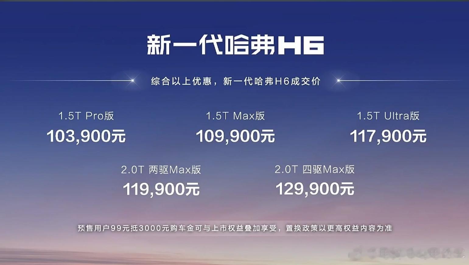 10.39万-12.99万元！新一代哈弗H6这价格，能否实现王者归来？你怎么看？