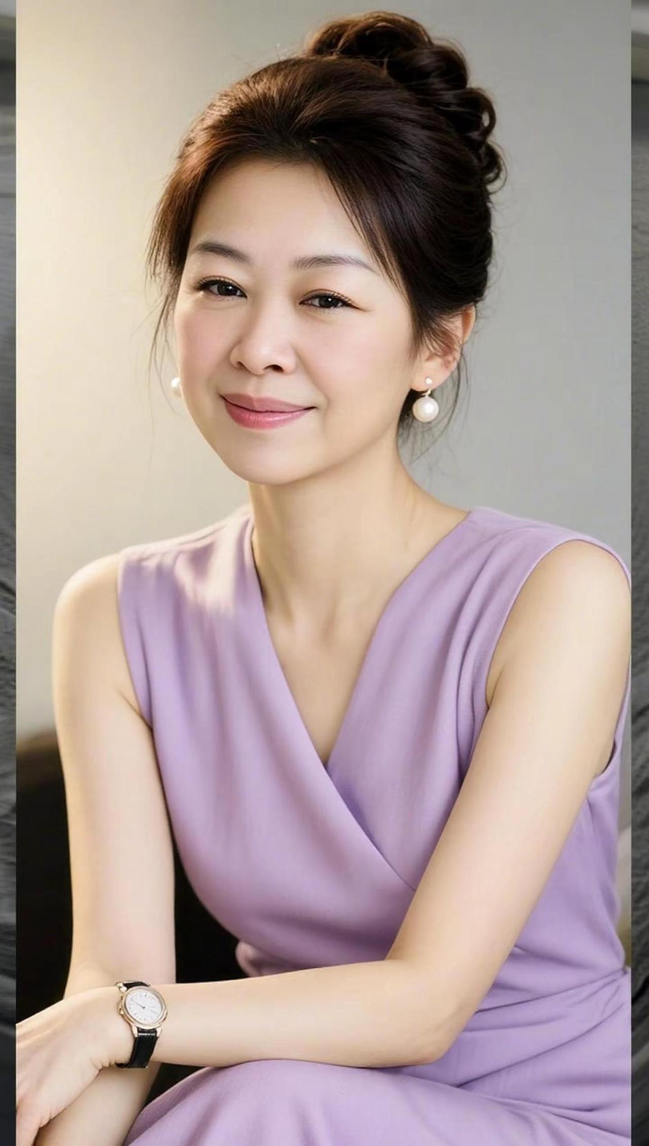 你找了个什么样的女人。AI淡紫优雅照