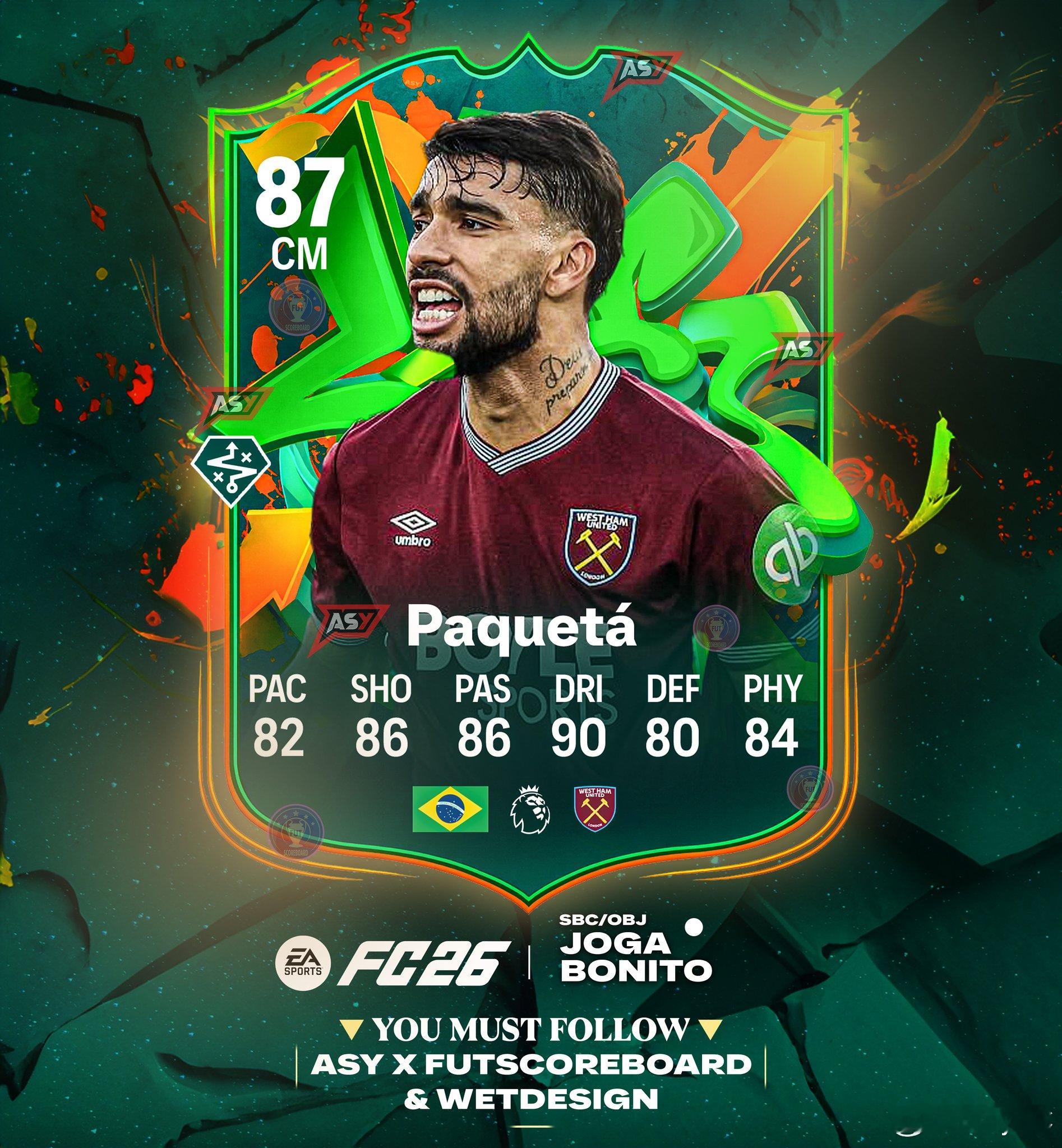 帕奎塔的Joga Bonito SBC确认FC26